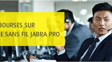 article-Recevez 50 € de remboursement pour tout achat d&rsquo;un casque sans fil JABRA PRO