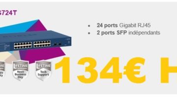 article-Offre spéciale Smart Switches NETGEAR Series 24 ports Gigabit GS724TP-400EUS