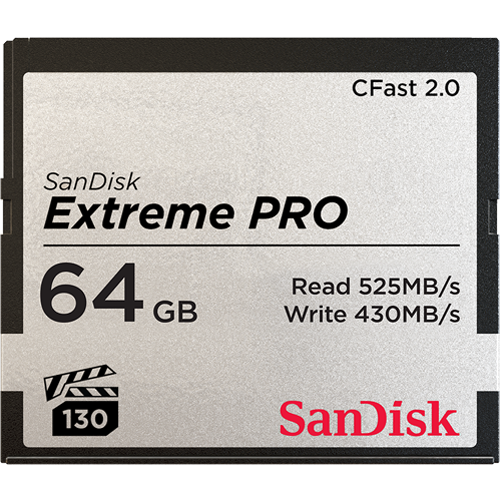 SANDISK CARTE MÉMOIRE SANDISK EXTREME PRO CFAST 2.0 64GB