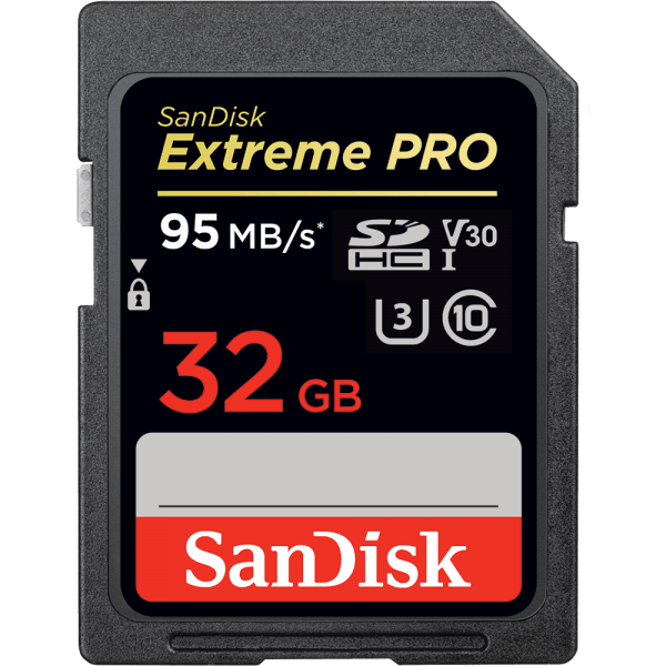 SANDISK EXTREME PRO SD UHS-I CARD 32GB