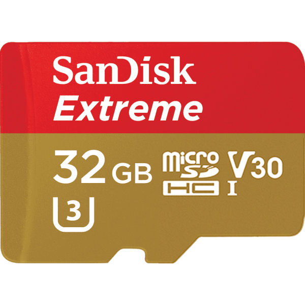 SANDISK CARTE SANDISK EXTREME® microSD™ UHS-I POUR CAMÉRAS 32GB