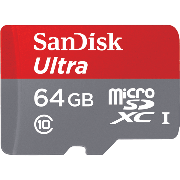 SANDISK CARTE SANDISK ULTRA microSD UHS-I POUR SMARTPHONES 64GB