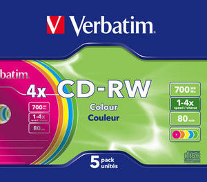Verbatim CD-RW Colour 4x